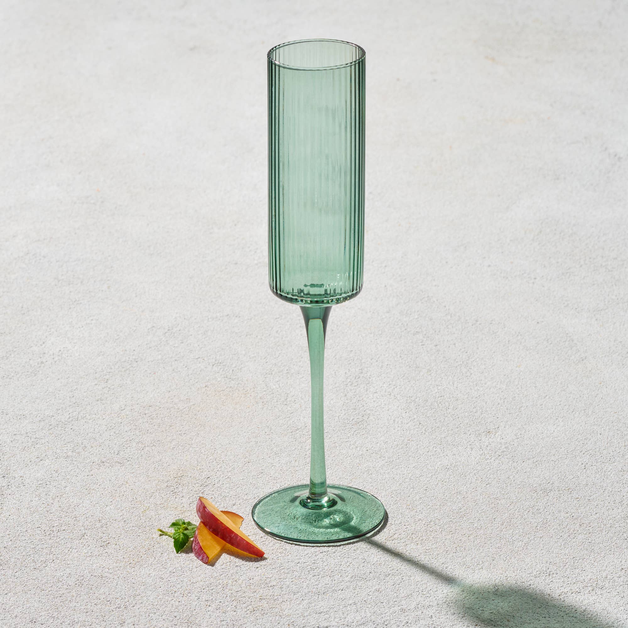 Ribbed Champagne Glass
