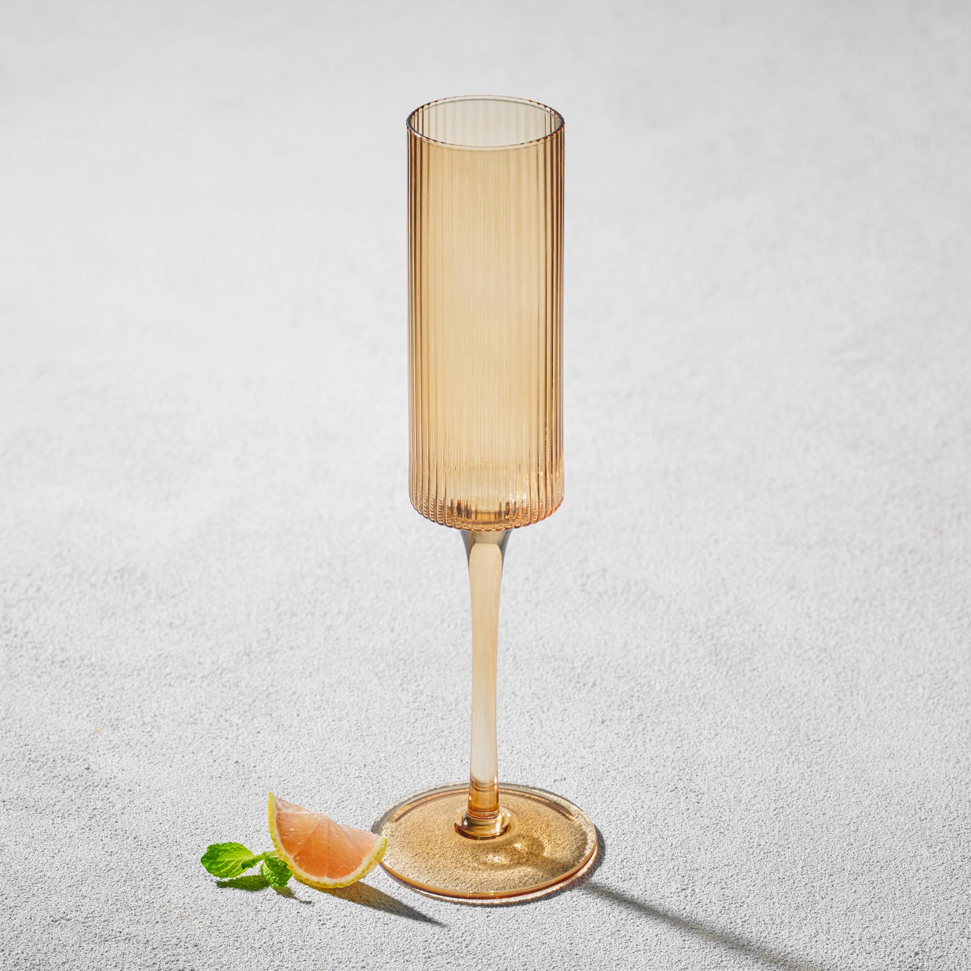 Ribbed Champagne Glass