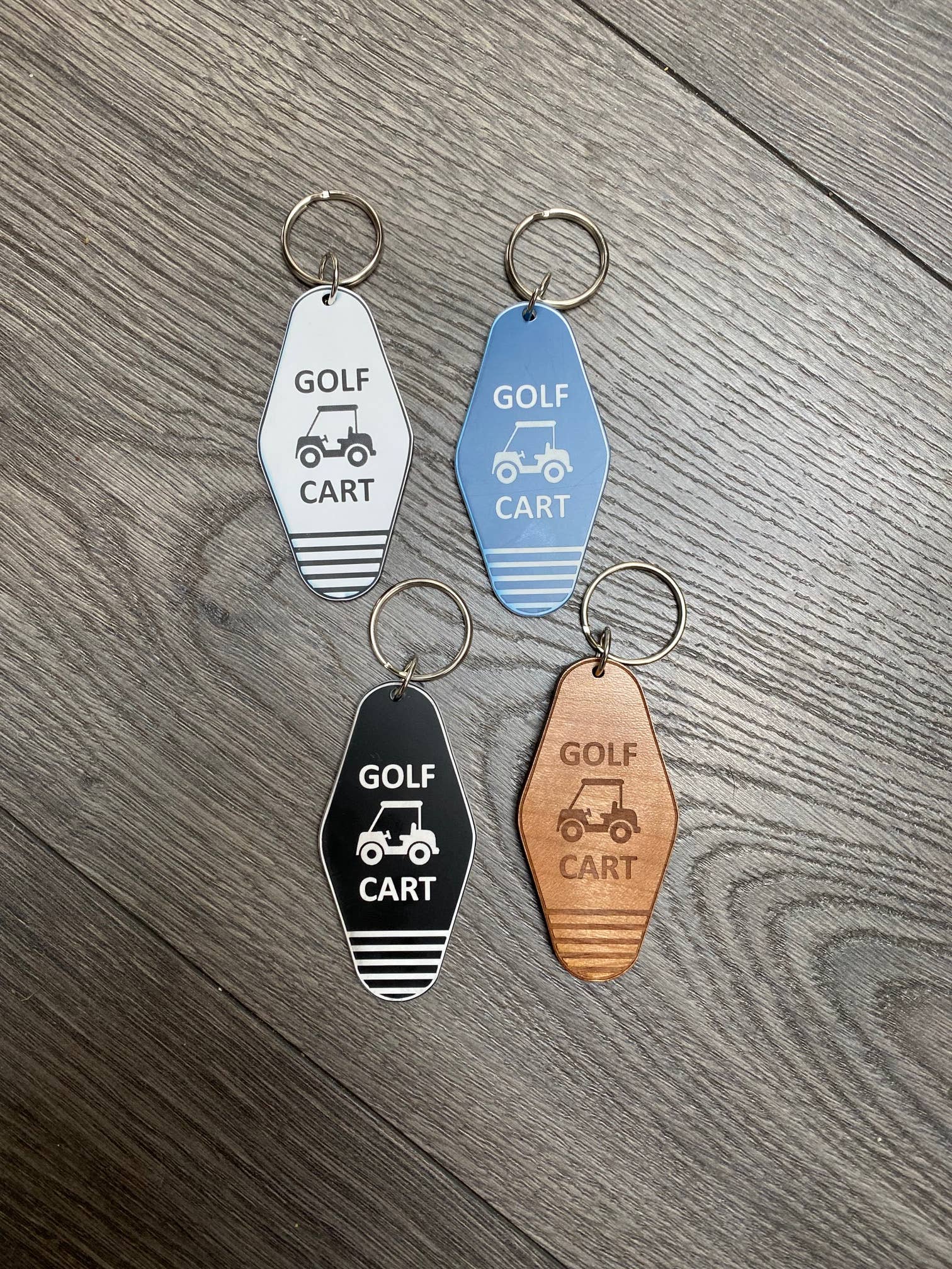 Golf Cart Hotel Keychain