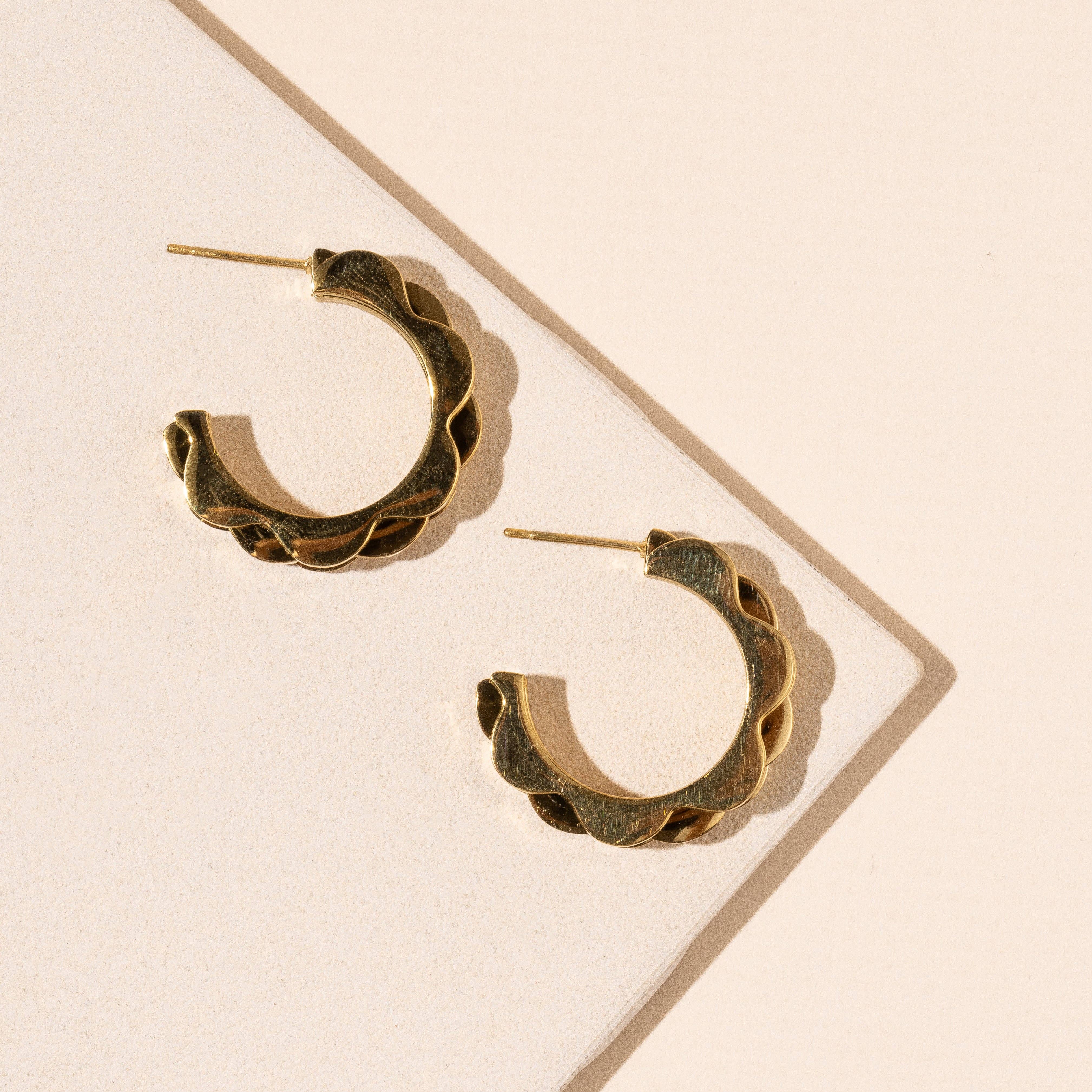 Chain Link Statement Hoop Earrings