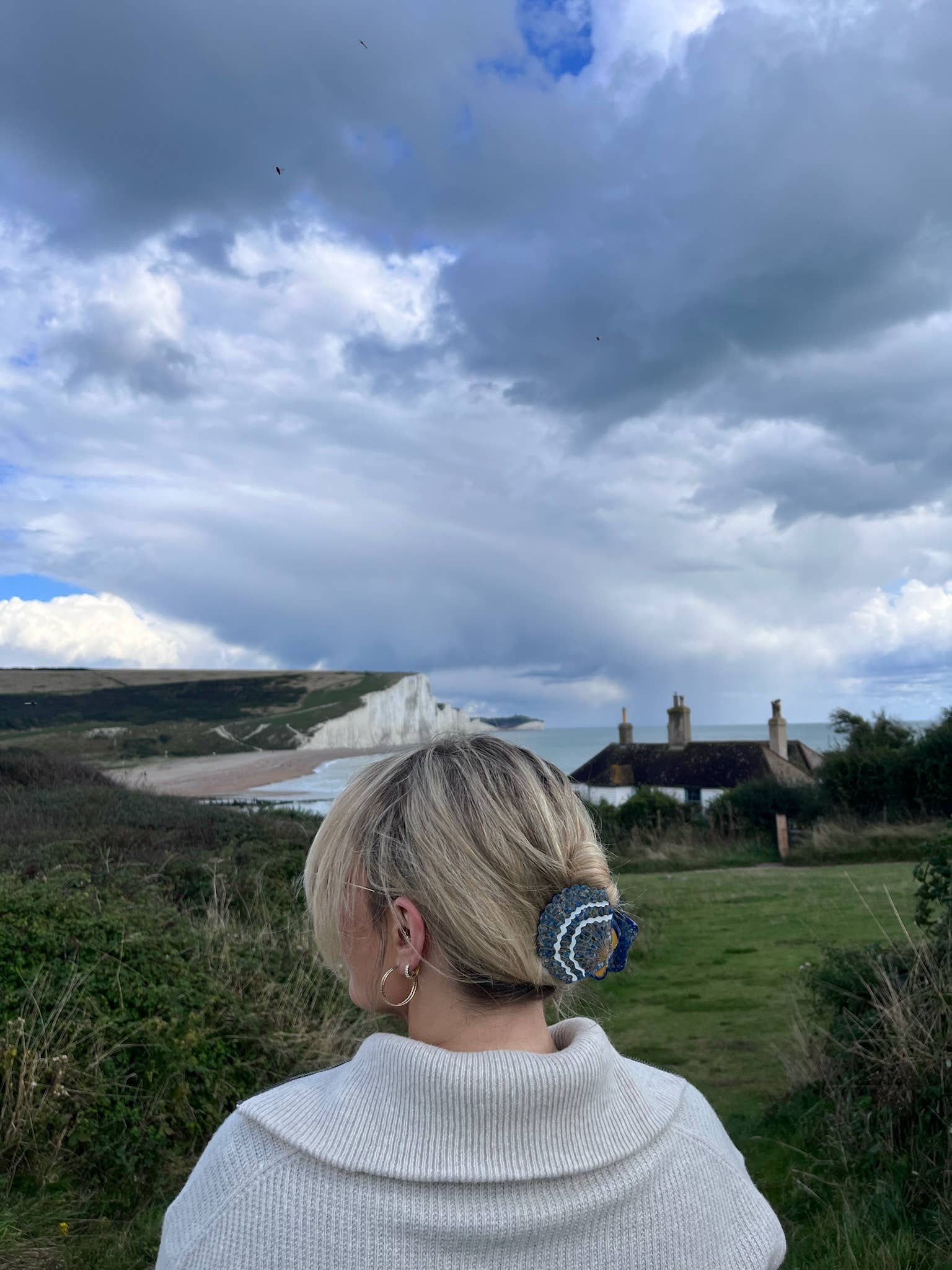 Seashell Claw Hair Clip - Golden Sand