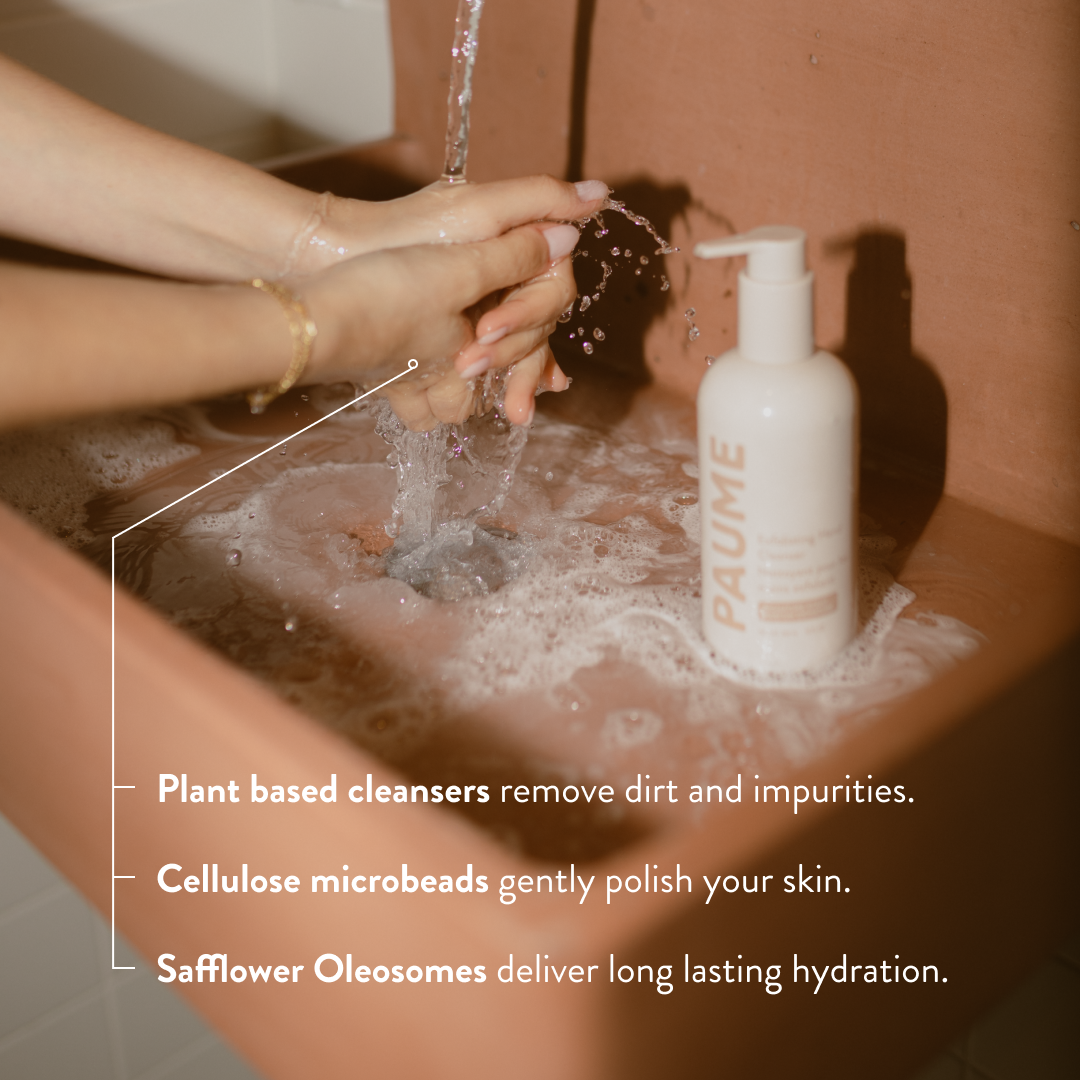 Plant-Based Exfoliating Hand Soap Bottle 10 oz - PAUME