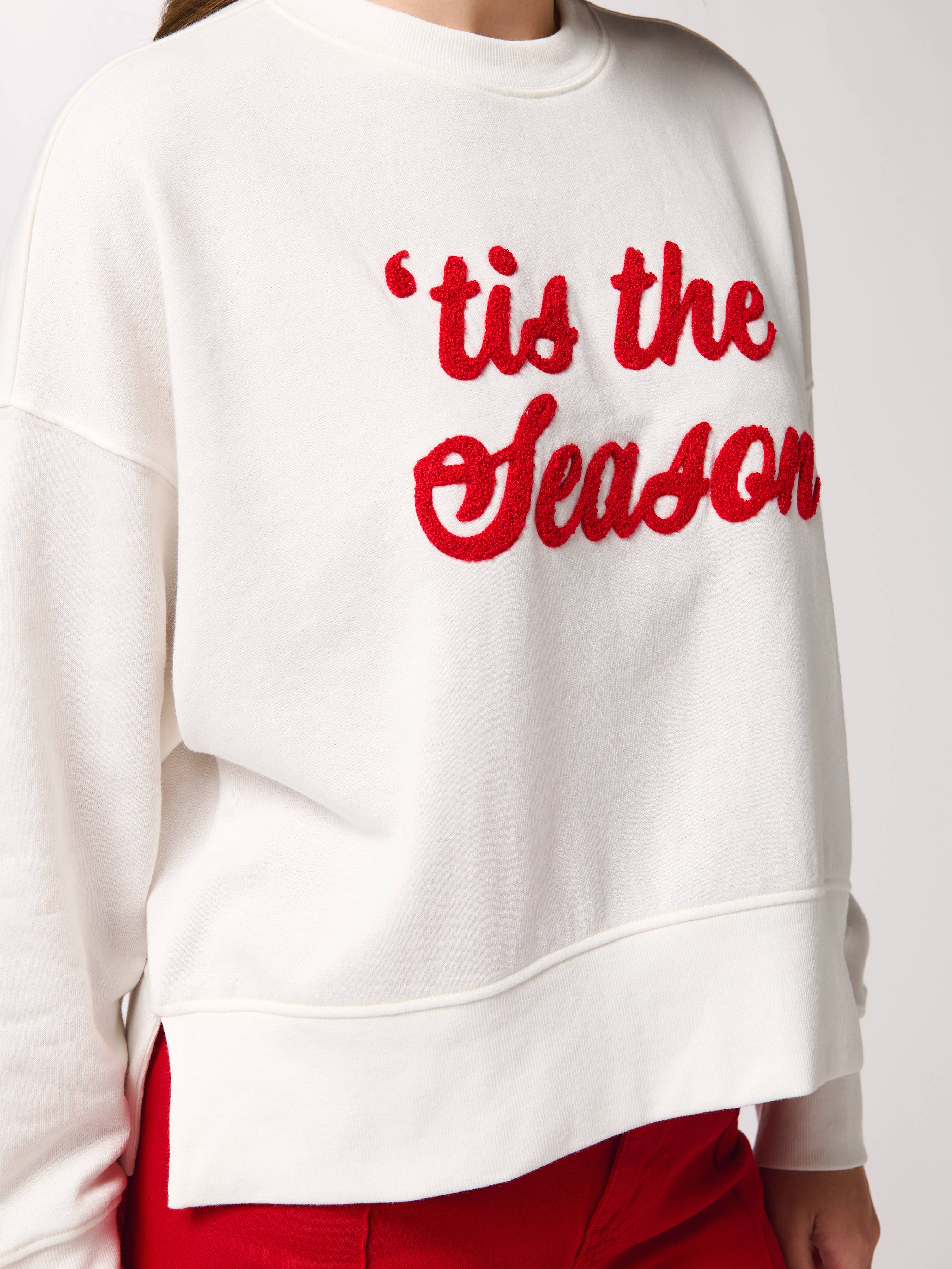 "'tis the season" relaxed sweatshirt