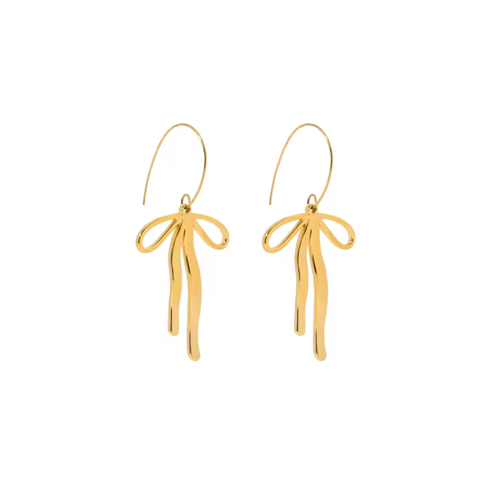 Willow Bow Drop Earrings