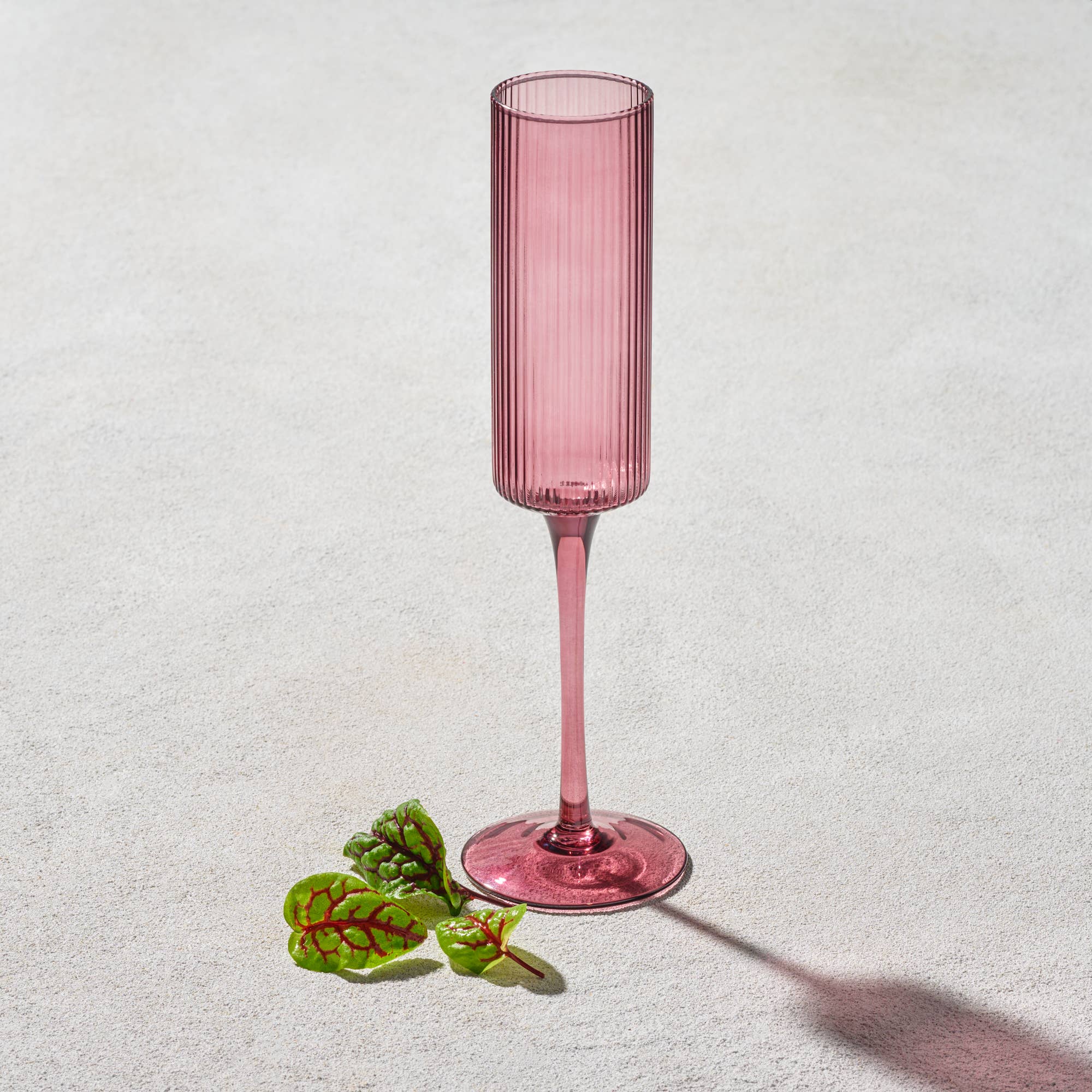 Ribbed Champagne Glass