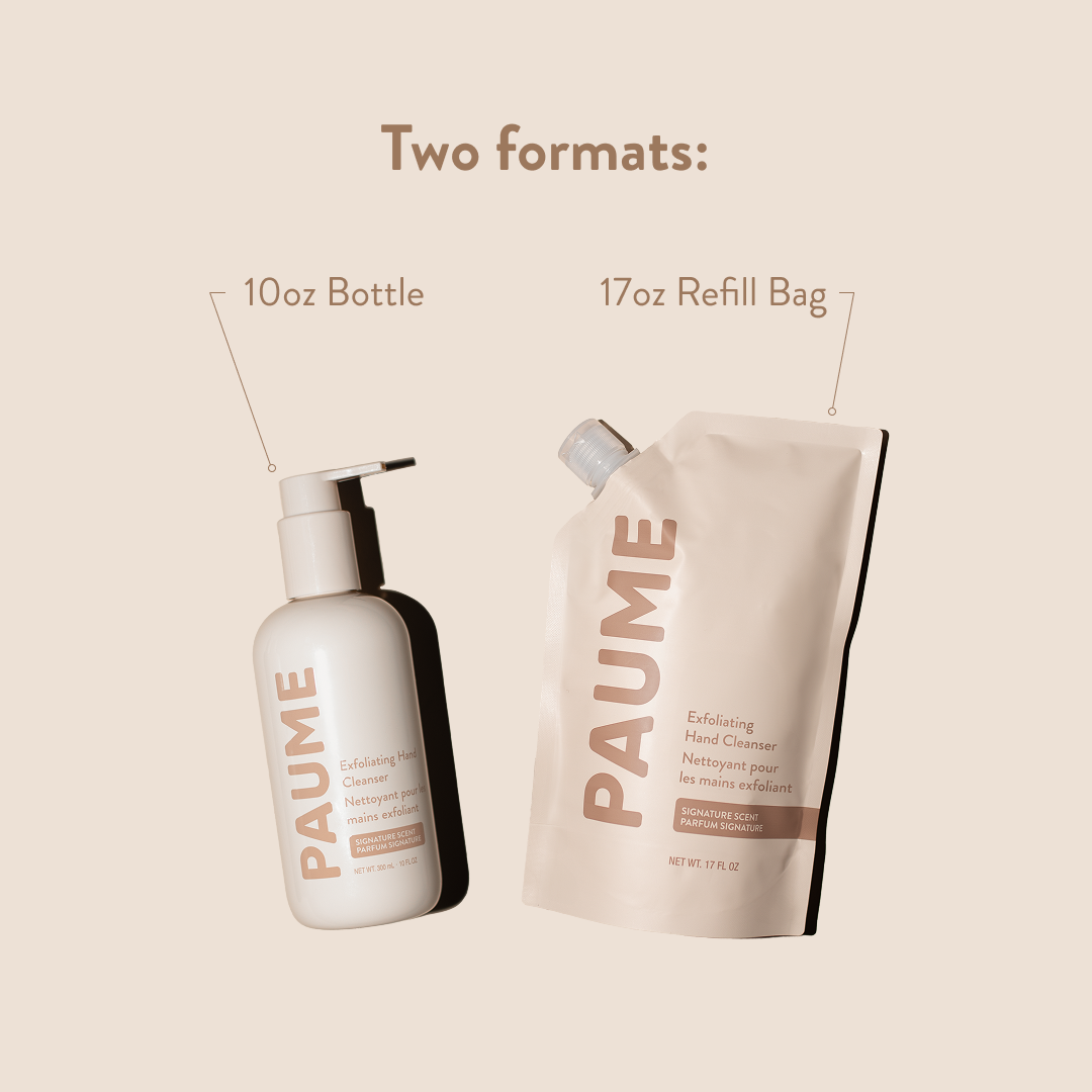 Plant-Based Exfoliating Hand Soap Bottle 10 oz - PAUME