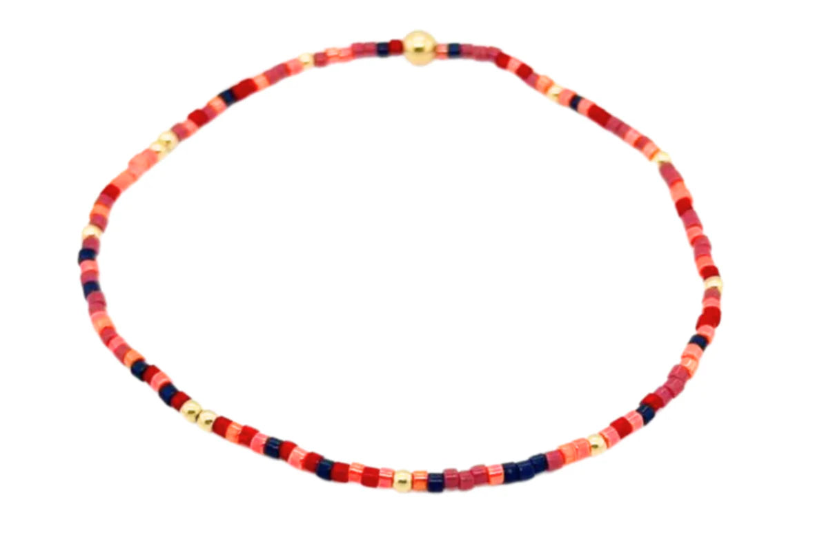 Stackable Bracelet - Multi-colored Beads