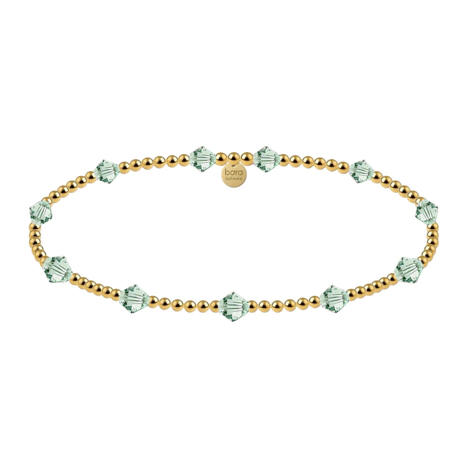 Gold Filled Stackable Bracelet - Crystals
