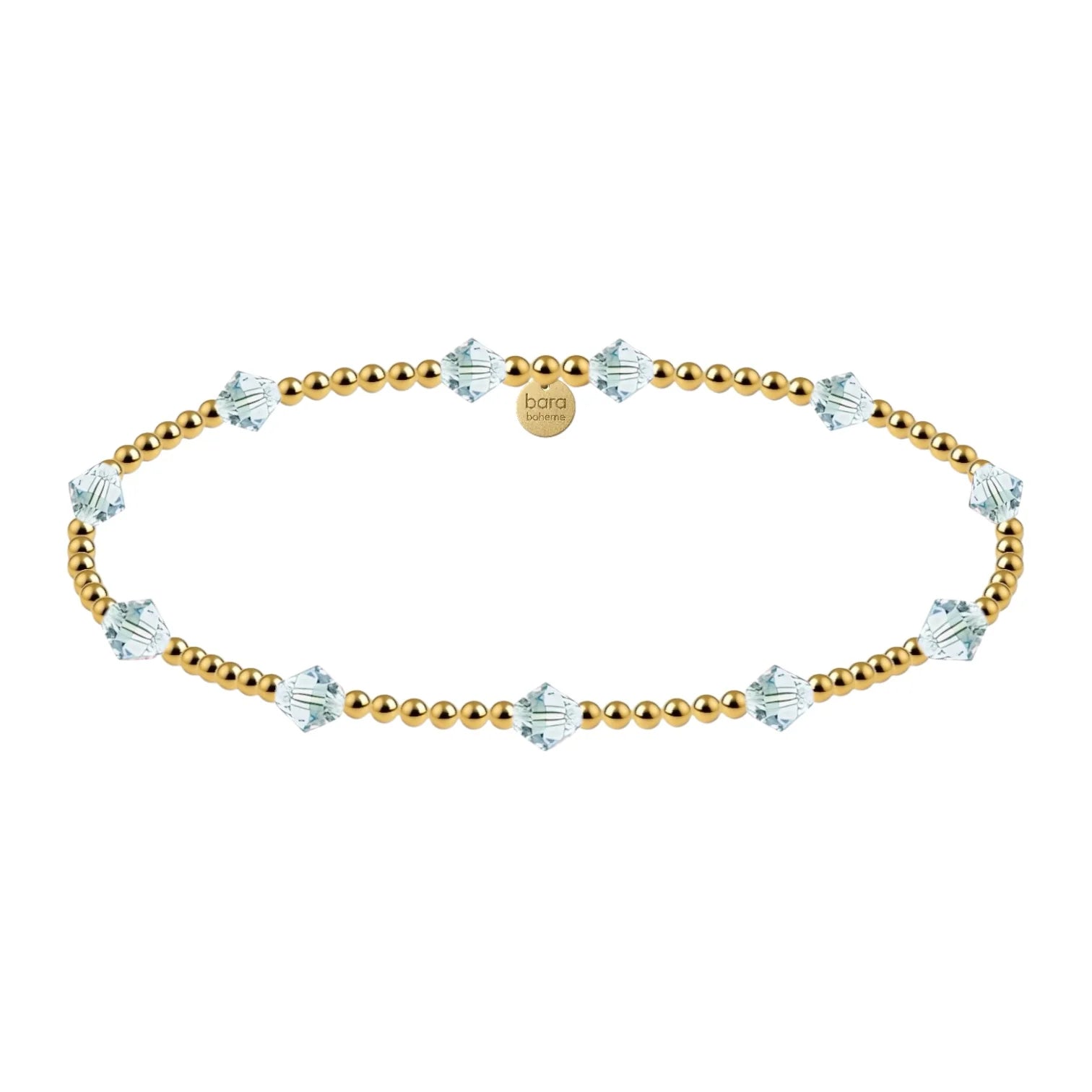 Gold Filled Stackable Bracelet - Crystals