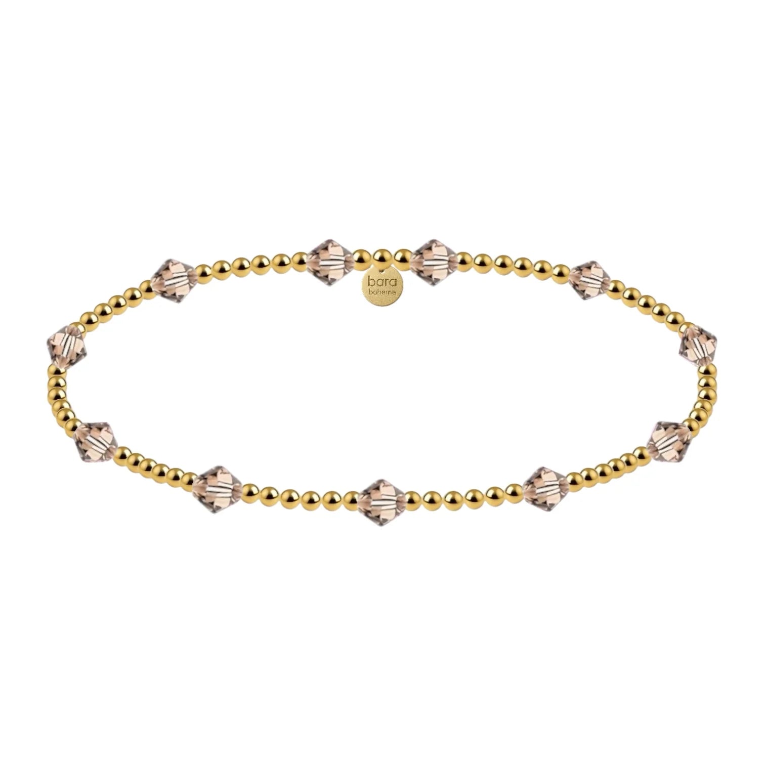 Gold Filled Stackable Bracelet - Crystals