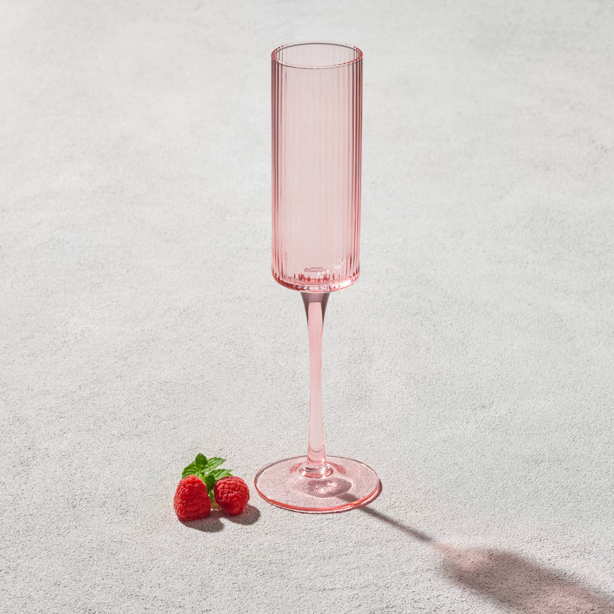 Ribbed Champagne Glass